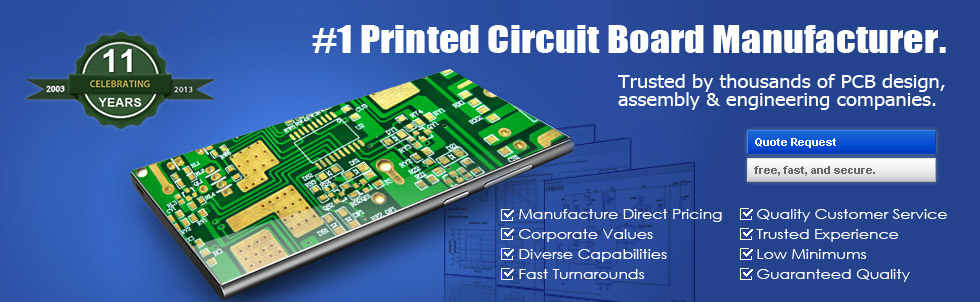 #1 Printed Circuit Board Manufacturer.