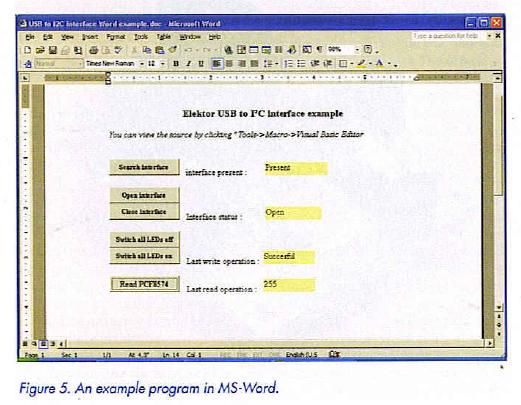 Figure 5. An example program in MS-Word.