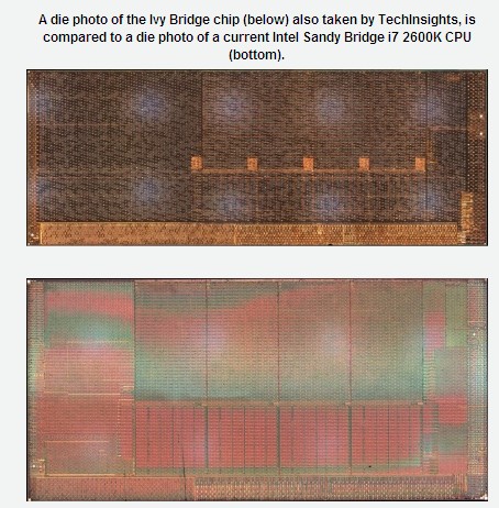 UBM starts teardown analysis of Intel Ivy Bridge CPU diagram