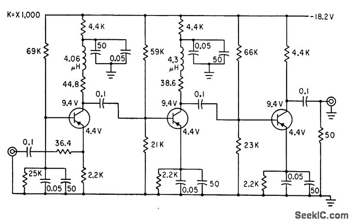 Cascaded Shunt Peaked Stages - Electrical Equipment Circuit - Circuit 