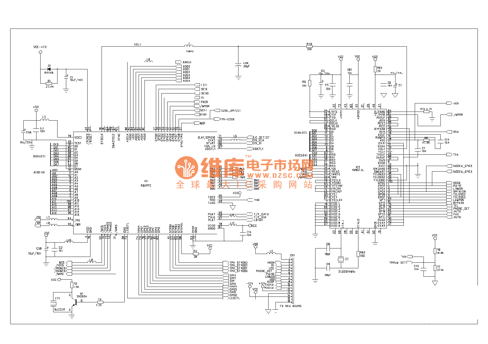 Fax circuit diagram - Electrical_Equipment_Circuit - Circuit Diagram