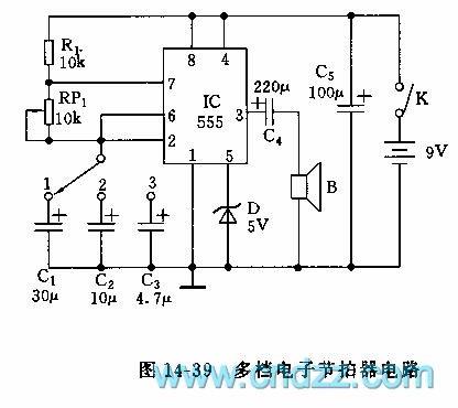 circuit 555 metronome stage electronic multi diagram seekic multivibrator beat