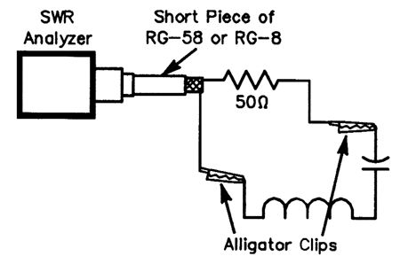 INDUCTANCE_AND_CAPACITANCE_DETERM∶NER_WITH_SWR_BRIDGE