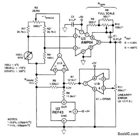 PRECISION_RTD_AMPLIFIER_CIRCUIT_FOR＋5_V