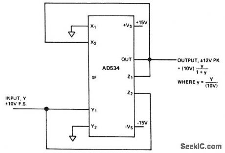 Bridge_linearization_function_circuit_using_an_AD534_multiplier_divider_chip