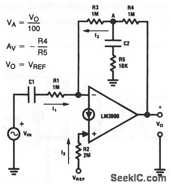 Norton_amplifier_with_high_input_impedance_and_high_gain