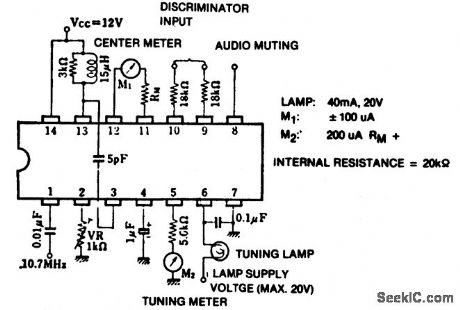 FM_tuning_indicator_circuit_using_an_ECG1149_14_pin_DIP