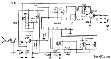 FM_IF_amplifier_detector_and_audio_amplifier_with_1_watt_output