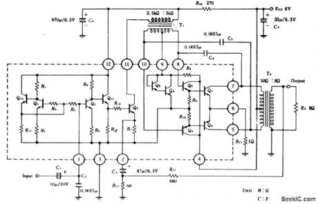 1_watt_audio_power_amplifier_using_an_ECG1033
