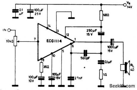 45_watt_AF_power_amplifier_with_grounded_load_for_radio_and_TV