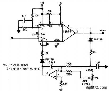 Precision_AGC_circuit_using_an_AD531_multiptter_divider_and_an_AD741_op_amp
