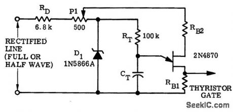 Line_voltage_compensation_circuit_using_UJT_trigger_for_a_thyrister_gate