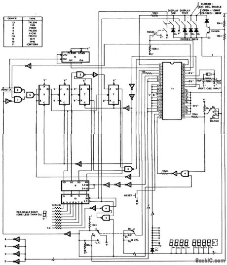 9_digit_multifunction_counter_using_the_Intersil_ICM7226A_40_pin_DIP