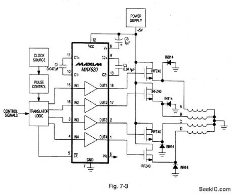 Four_phase_stepper_motor_drive_system
