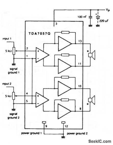 Single_chip_audio_amplifier_BTL_stereo_3_W