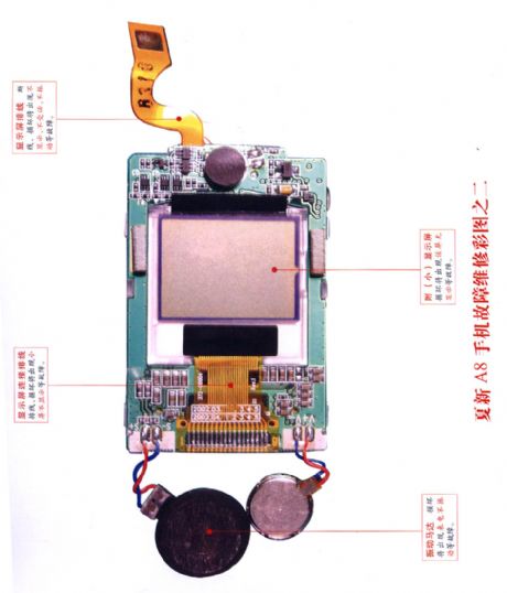 Amoisonic A8 cell phone fault maintaining diagram 2