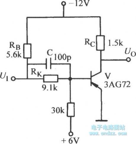 The medium-speed switch circuit of transistor