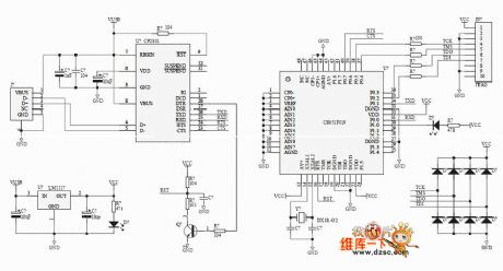 C8051F EC2 JTAG emulator circuit diagram