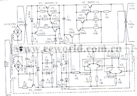 1.5V Precision regulated power supply circuit