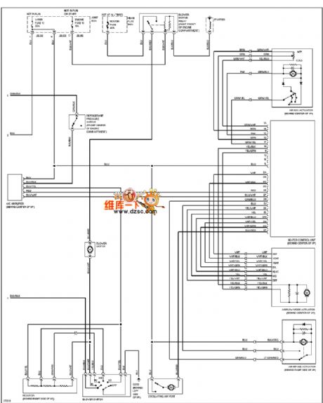 Mazda 626 2.0L air-condition system circuit diagram 2