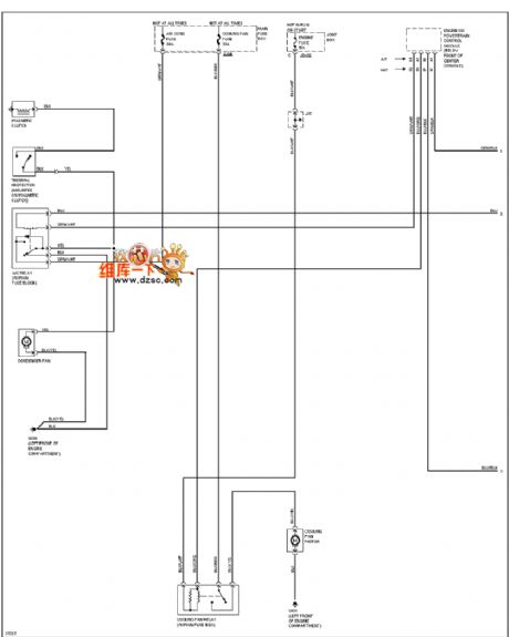 Mazda 626 2.0L air-condition system circuit diagram 1