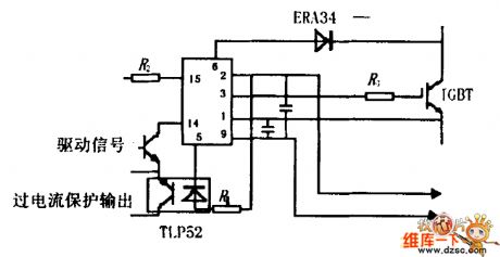Drive circuit diagram composed of circuit hybrid module