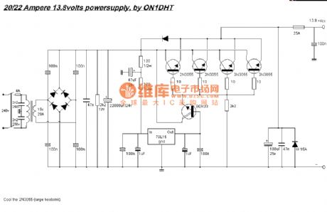 13.8V 20A Power Supply Circuit