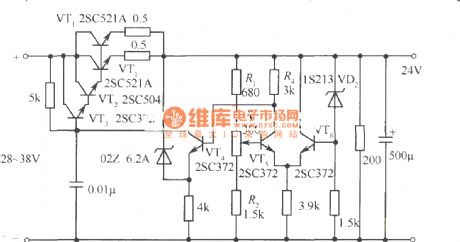 24V、2A Regulated Power Supply Circuit
