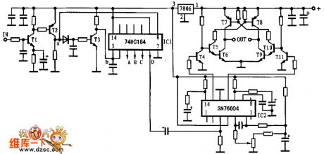 Reception decryption and servo drive circuit diagram