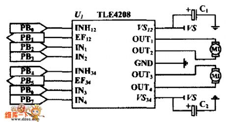 Damper motor drive circuit diagram