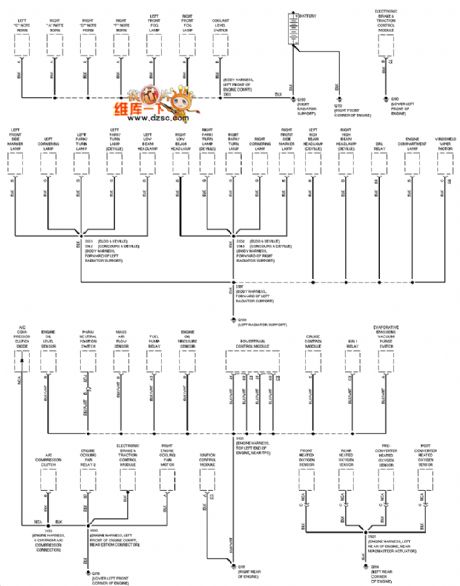Cadillac deville ground distribution circuit diagram 1