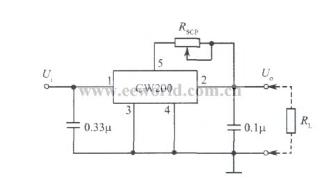 Adjustable constant current source with CW200