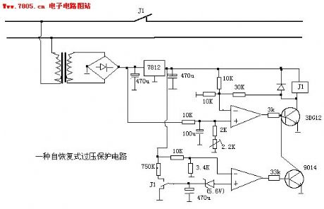 Self recover over-voltage protection circuit