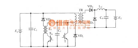 Forward ZVT-PWM converter main circuit schematic diagram