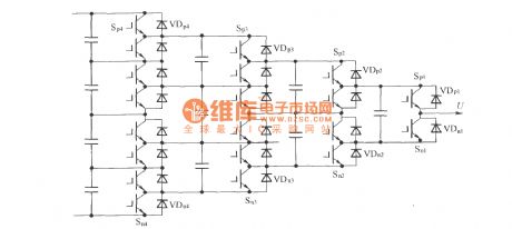 Capacitor voltage self-balance 5 level Single-phase translation circuit