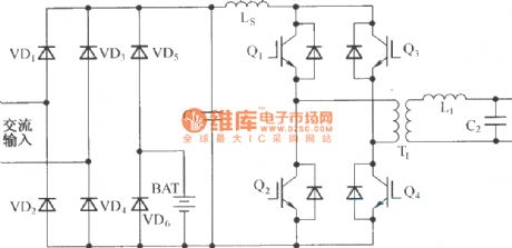 Double transform type UPS with output transformer