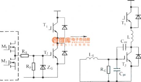 Full bridge contravariant circuit essential structure plan(IGBT as the power switch tube)