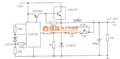 4.5-30V variable switching stabilized voltage supply