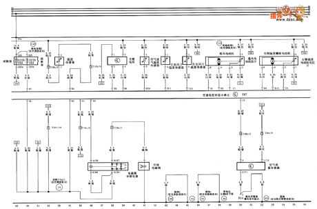 Audi A6 saloon car air-conditioner circuit diagram two