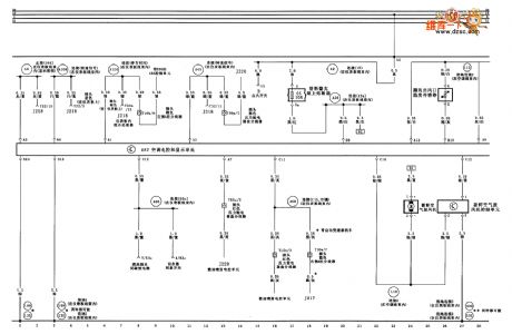 Audi A6 saloon car air-conditioner circuit diagram one