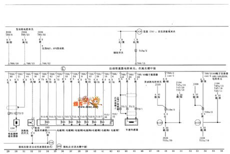Automatic transmission electronic control unit、solenoid valve、transmission speed and vehicle speed sensor circuit diagram