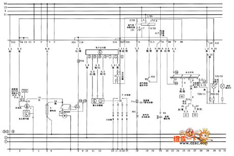 Santana full Vehicle circuit diagram