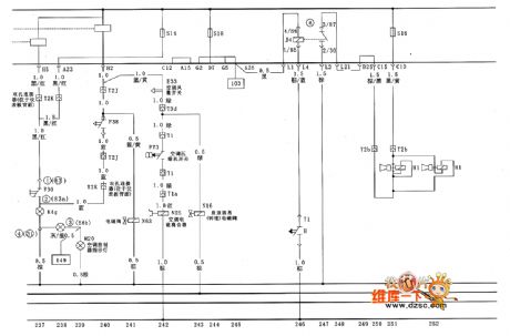 Santana full vehicle circuit diagram(ten)