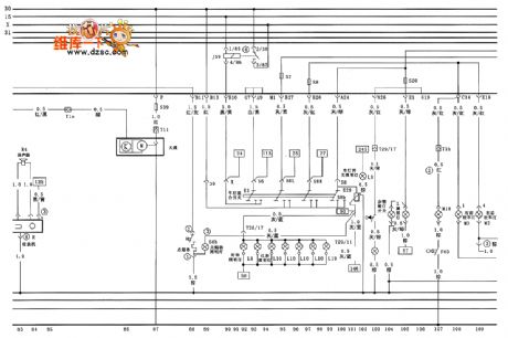 Santana full vehicle circuit diagram(three)