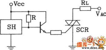 SH-type Hall opening and dual silicon output interface circuit diagram
