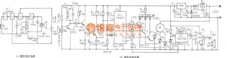 Ultrasonic remote control fan variable speed with sound waves circuit diagram 1