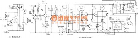 Ultrasonic remote control fan variable speed with sound waves circuit diagram 2