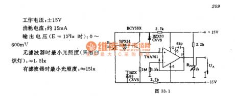 Log photometer circuit