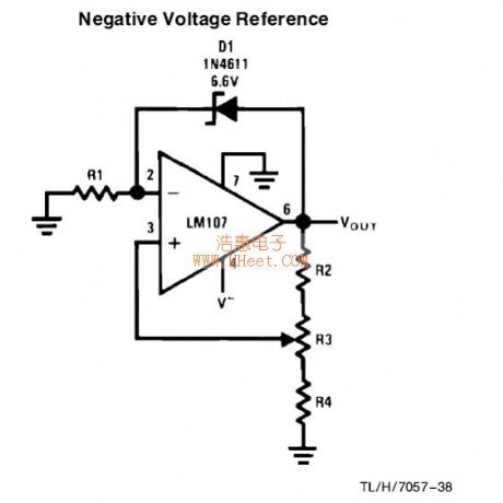Negative voltage reference circuit