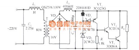 15V parallel stabilized voltage supply circuit